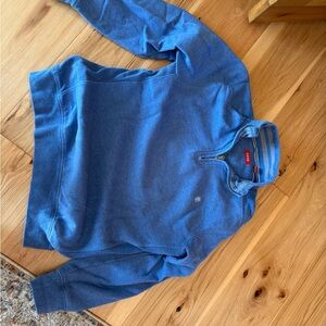 Izod Blue and Gray Striped Pullover